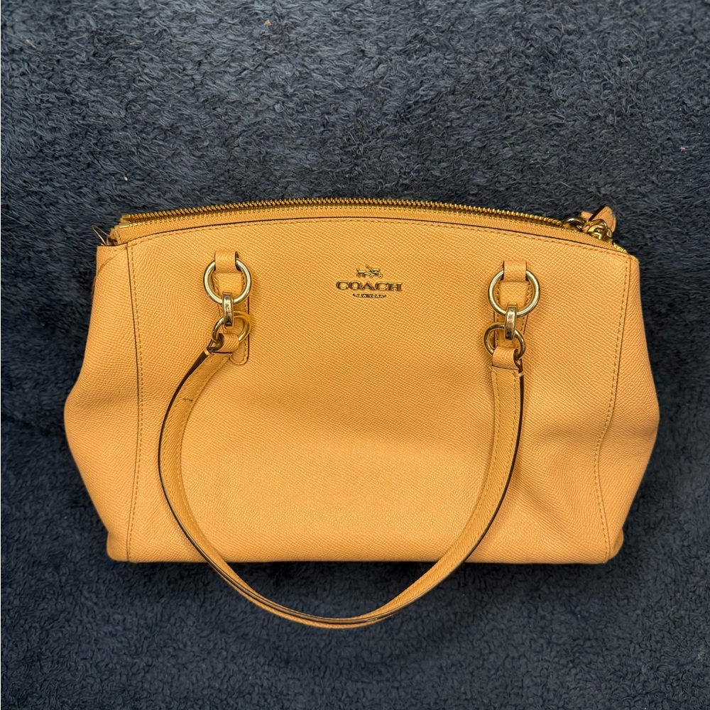 Coach Cream Leather Bag